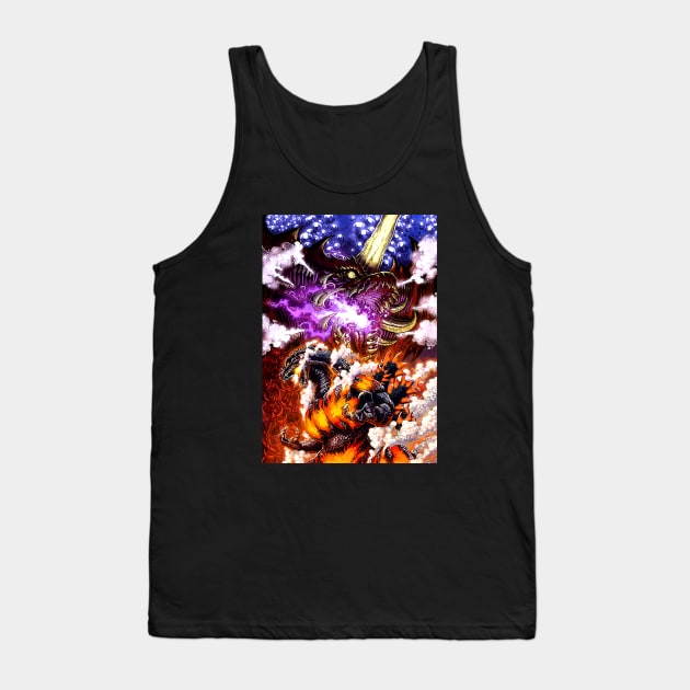 Godzilla Fire Tank Top by Bentonhio